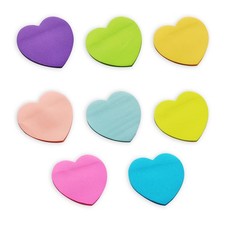 8 Books 240 Pcs Heart Shape Sticky Notes, Mul...