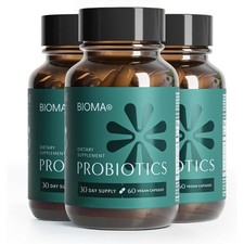 3Pack New Probiotics Dietary Supplement BIOMA Formula for Men and Women