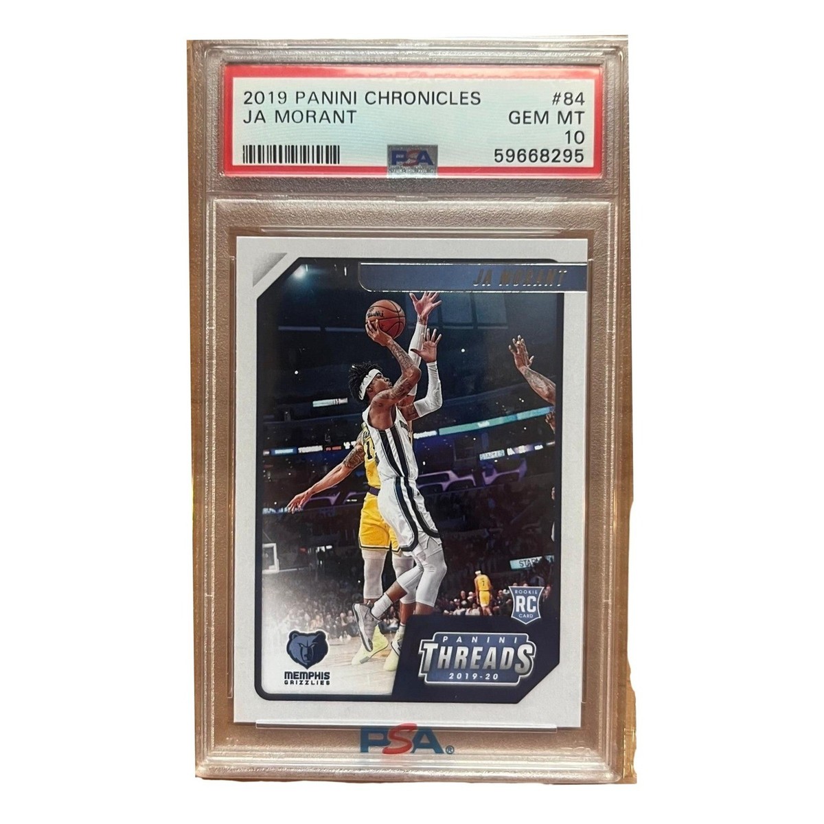 PSA 10 - 2019 Panini Chronicles Threads Ja Morant #84 GEM MT 
