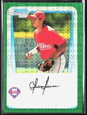 2011 Bowman Chrome Cesar Hernandez Prospects Green X-Fractors #BCP122 Phillies