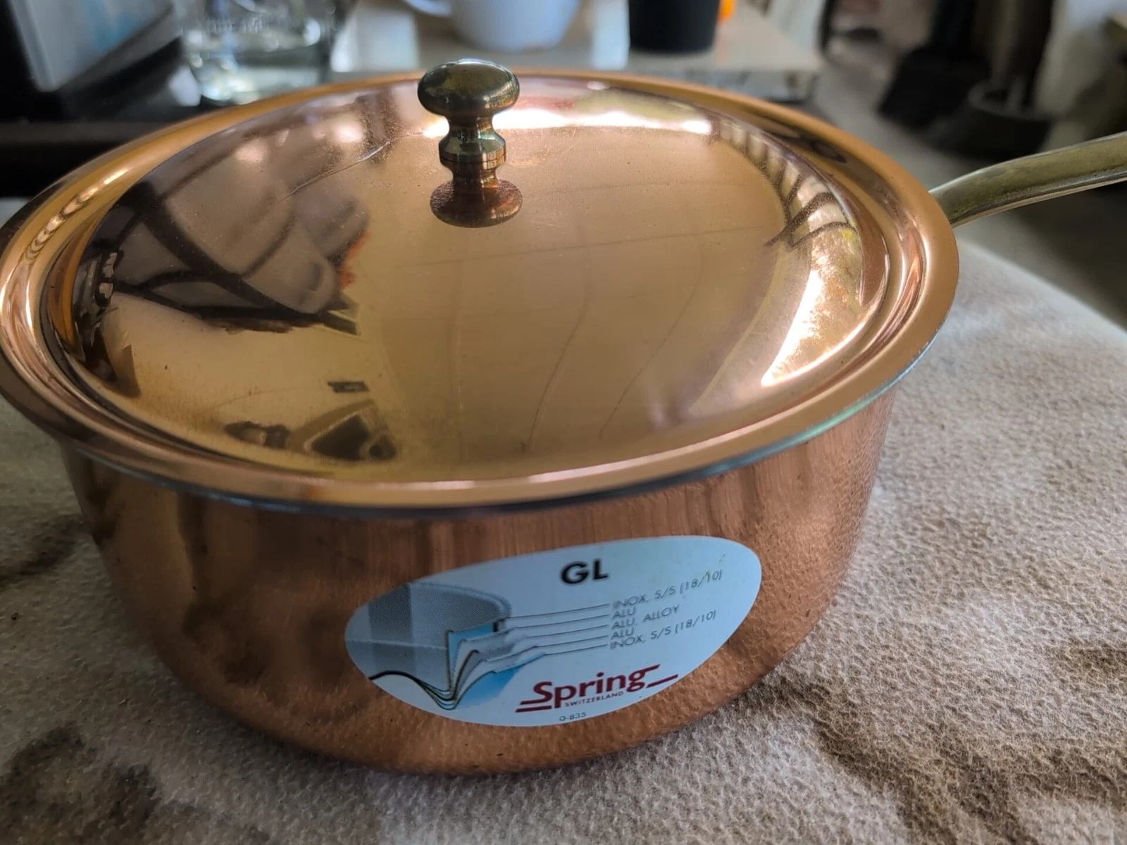 Culinox Spring Switzerland Sauce Pan With Lid Copper Pot
Opens in a new window or tab