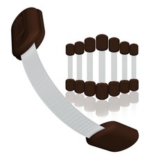 SKYLA HOMES Baby Locks 8-Pack Child Safety 8 Count Pack of 1 , Brown