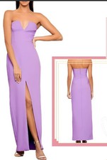 NEW BCBG MAXAZRIA STRAPLESS V- NECK GOWN/ MAXI DRESS SZ 10