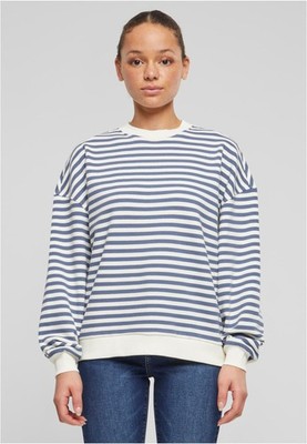 Ladies Oversized Striped Crewneck Damen Pullover | Urban Classics | TB6135