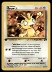 Meowth Common 1st Edition Team Rocket 62/82 LP Pokémon TCG