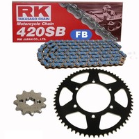 Kettensatz Aprilia RS4 50 Replica 13-14 Kette Rk Fb 420 Sb 132 Offen Blau 11