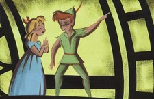 Mary Blair Peter Pan Wendy Clock Disney Wall Art Movie Poster