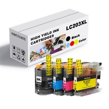 LC203XL Ink Cartridges 4-Pack for Brother MFC-J4320DW MFC-J4420DW MFC-J4620DW
