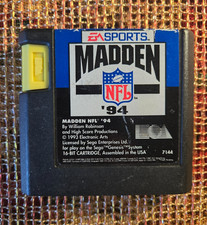 Madden NFL '94 (Sega Genesis Video Game Cartridge) Football
