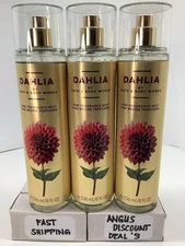 Bath & Body Works “Dahlia”3 Pack” Fine Fragrance Mists ~ 8oz 236ml ~ NEW