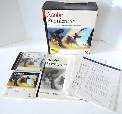 FULL RETAIL VERSION ADOBE PREMIERE 6.5  MAC OS IN BOX COMPLETE WITH SERIAL KEY