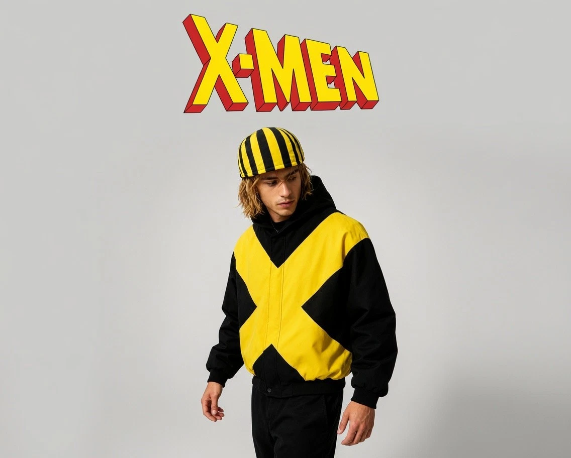 Marvel X-Men Wolverine Cosplay Jacket Black Yellow Hooded Costume Streetwear - product detail image 6