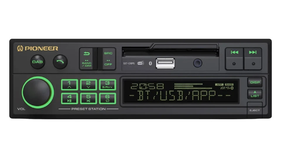 Pioneer SXT-C10PS Retro-Design Autoradio mit Bluetooth, DAB+, USB, AUX, RGB - Bild 4 von 4