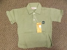 Rockabilly Retro Vtg 1950s NEW Sage Thin Knit Sporty Summer Polo Shirt Boys Sz 4