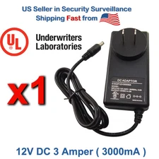 DC 12V 3A 3000mA DC Power Supply Adapter For LED Strip and Camera CCTV