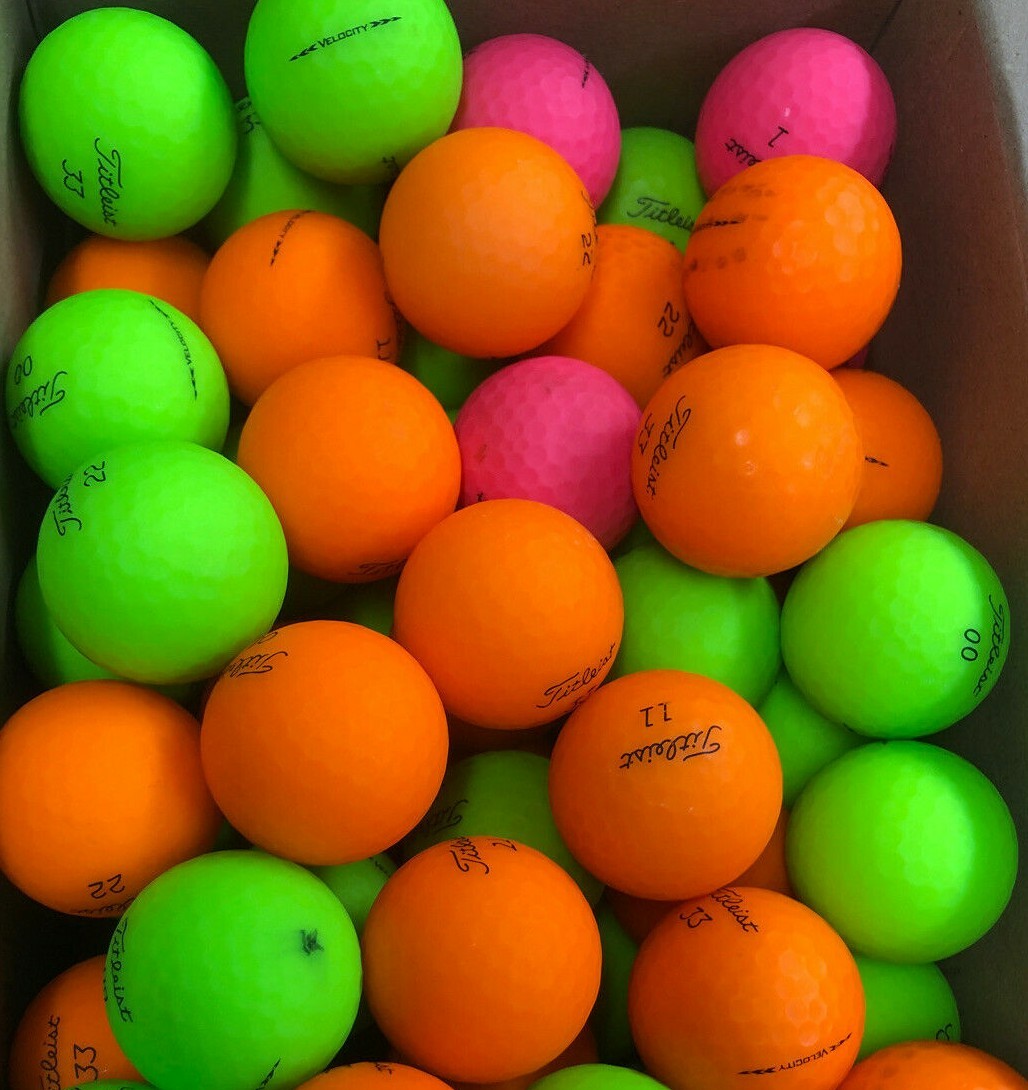 3 Dozen Titleist Velocity Matte Finish Golf Balls - 3A/4A 