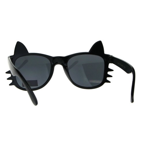 Girls Sunglasses Kitty Cat Whiskers Ears Frame Kid's Fashion UV 400 - Picture 11 of 16