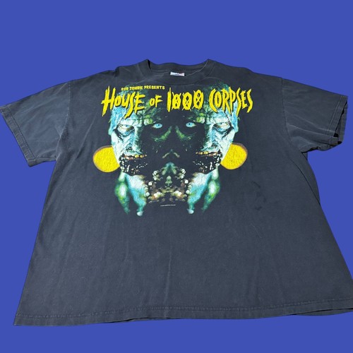 T-shirt Rob Zombie House of 1000 Corpses vintage film promo due lati taglia XL - Foto 2 di 15
