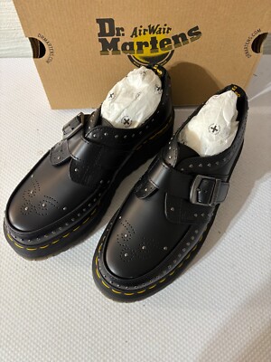 靴 Dr.Marten RamseyQuadStud Ramsey Quad Stud Platform Creepers in Black | Dr. Martens