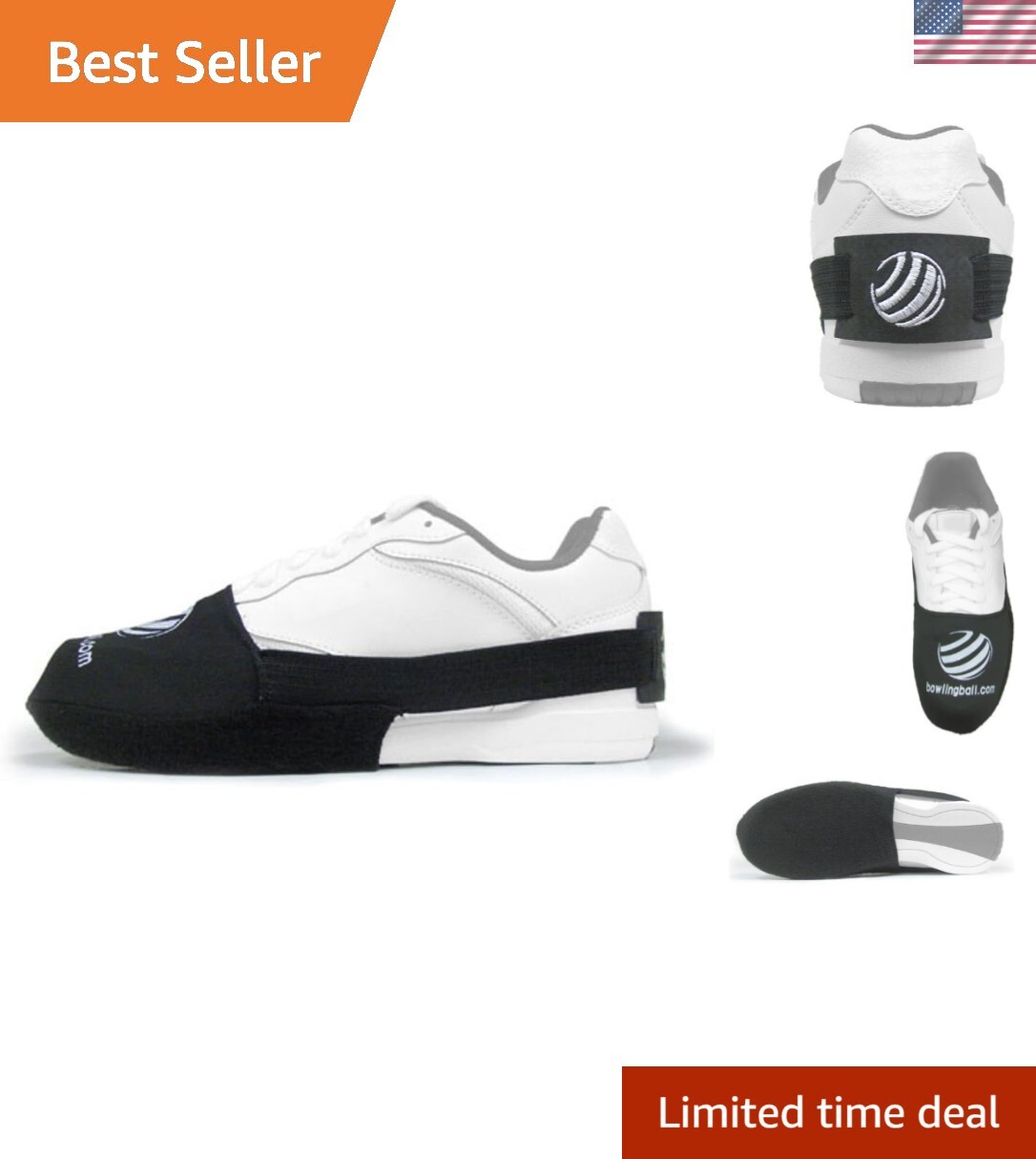 Bowling Shoe Slider with Elastic Band - Perfect for All Bowl