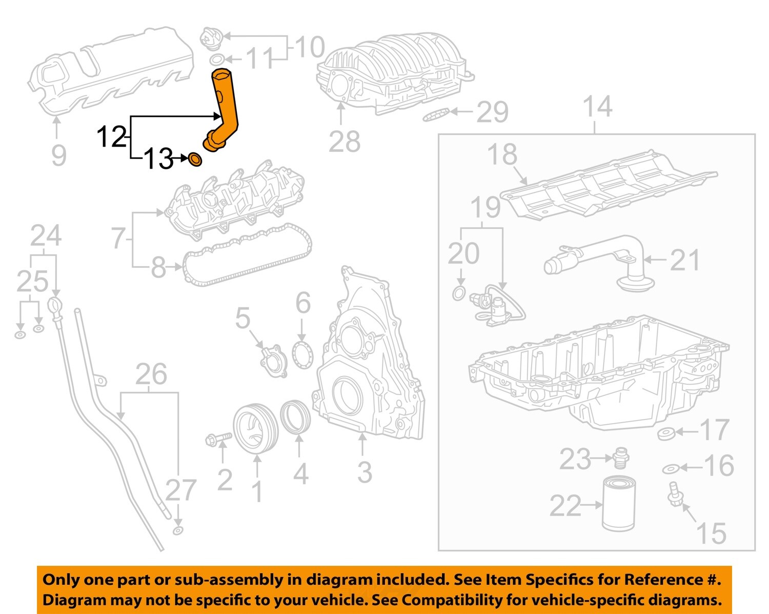 GM OEM 10-23 Escalade ESV Engine Engine Parts-Filler Tube 12691785