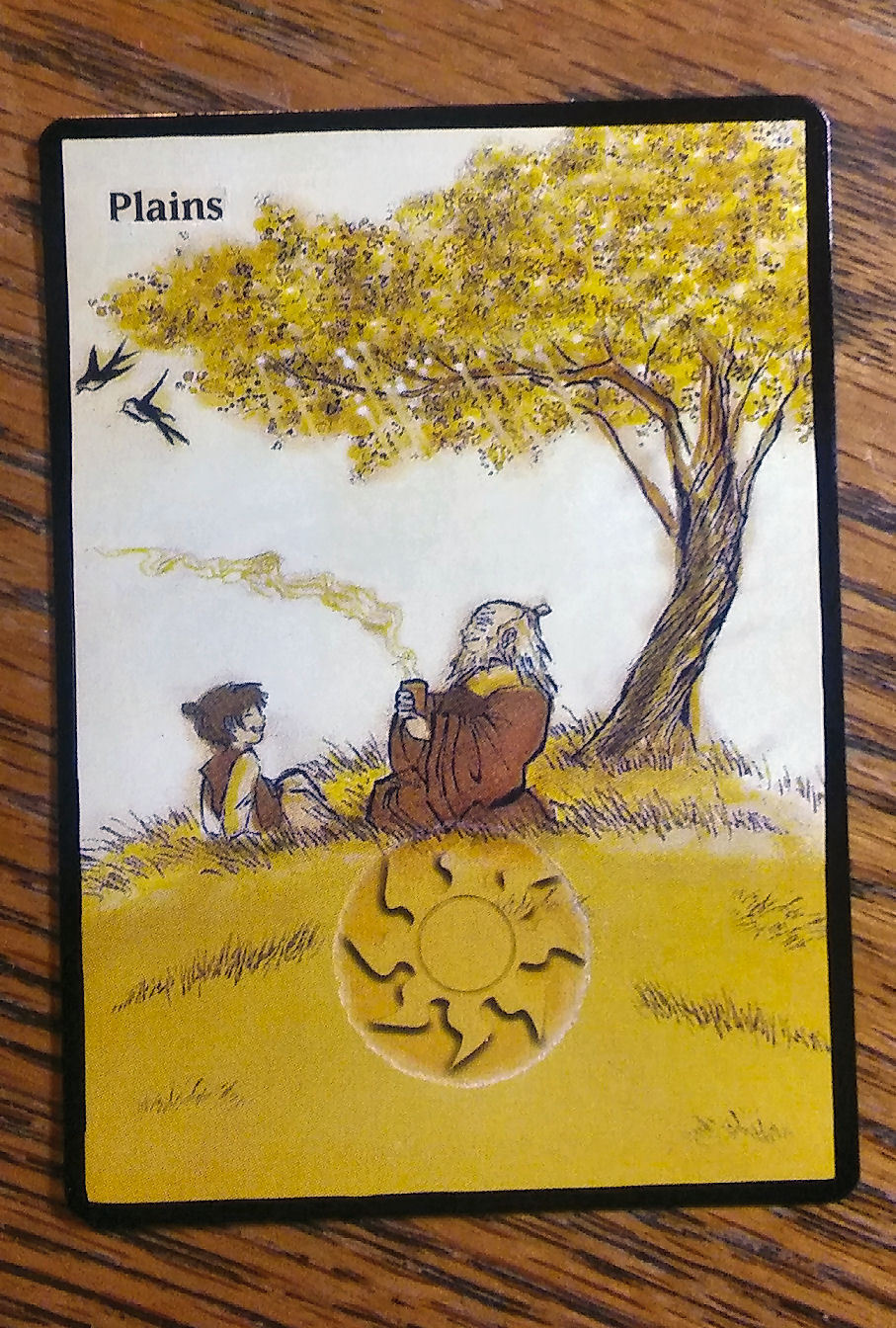 MTG Magic the Gathering altered art Avatar the Last Airbender Uncle Iroh Plains 