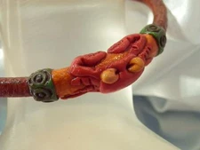 WOW Honduras Signed Hand Made Work of Art Crab Vintage Very COOOL Bracelet 876f1