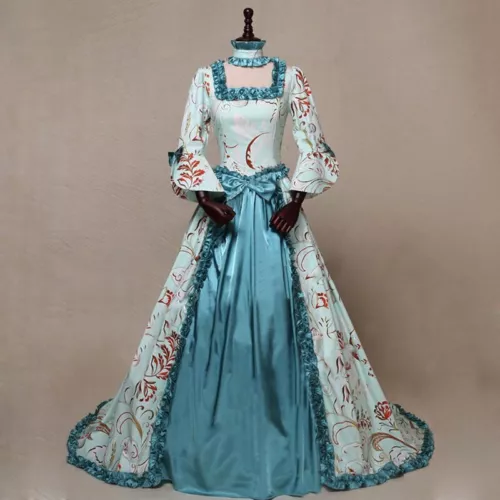 Mujeres Vintage Medieval Victoriano Vestido Renacimiento Vestidos de Baile Vestidos Disfraz - Imagen 2 de 13