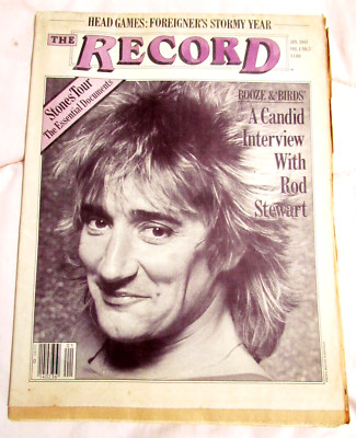 Record Vol 1 #3 Jan 1981 Rod Stewart Molly Hatchet Bowie Outlaws Excellent P1