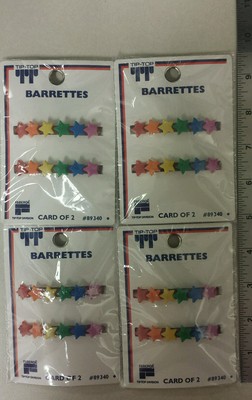 Vintage Kiddie Barrettes! New! ( 1980's/ Lot of 8 ) Unique hard to find Items! 