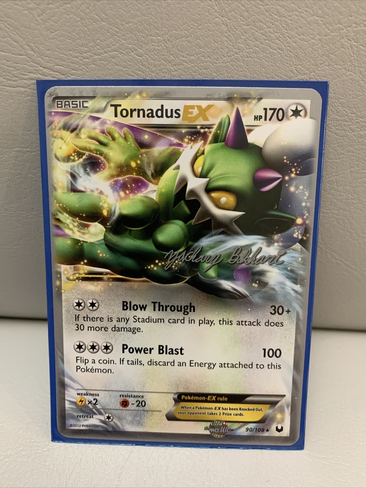 Pokémon TCG Tornadus-EX, 90/108, (In Protective Sleeve)