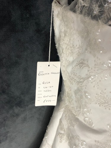 STUNNING BERKETEX WEDDING DRESS ROSETTA NICOLINI, 12 14 16 NEW RRP £899 - Picture 8 of 8