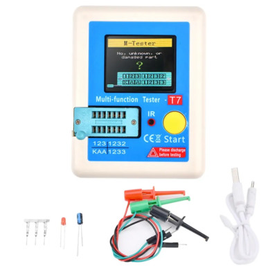 LCR-T7 Transistor Tester Diode Triode TFT Capacitance Meter NPN PNP MOSFET