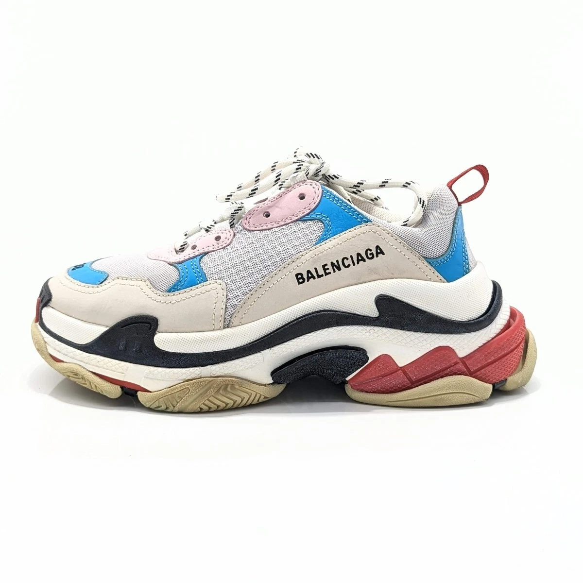 Balenciaga White Mesh And Leather Triple S Clear Sole Low Top Sneaker 38 STYLISHTOP #76 Balenciaga White Mesh And Leather Triple S Clear Sole Low Top Sneaker 38 STYLISHTOP