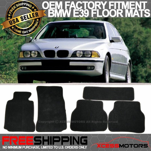 Fits 9703 BMW E39 5Series OE Fitment Floor Mats Carpet Front Rear