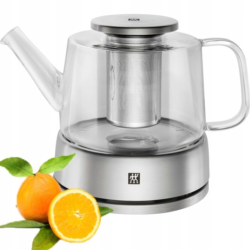 ZWILLING SORRENTO GLAS TEEKANNE / TEEKESSEL MIT STÖVCHEN UND TEESIEB +TEELICHTER