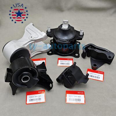 #ad New New 5×Motor Mounts Auto Transmission Set For 2008 2010 Honda Odyssey 3.5L $218.02