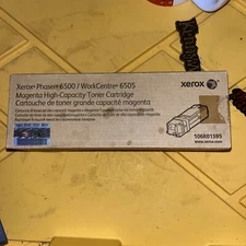 New Sealed GENUINE XEROX 106R01595 Magenta High Yield Toner Cartridge