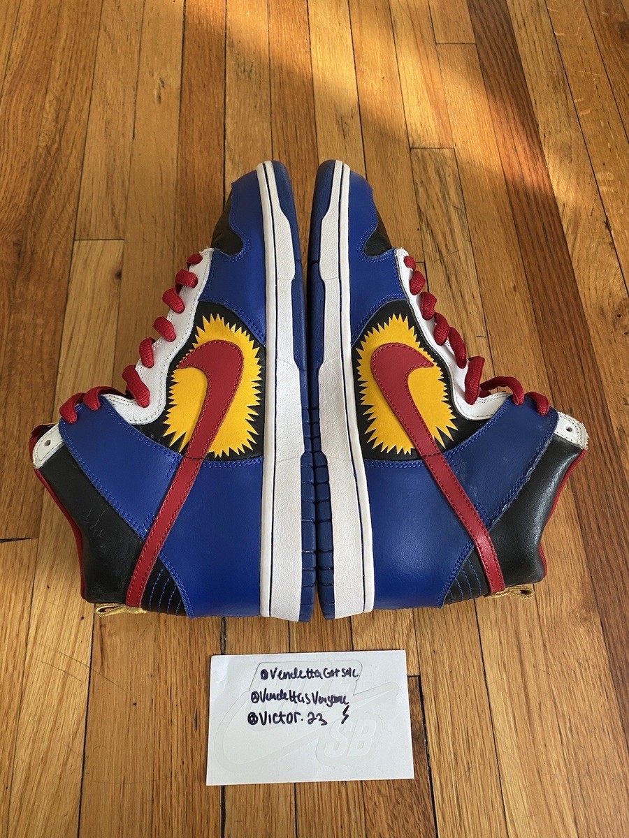 Nike Sb SAMPLE Dunk High Comic Boom Superman 305050-064 1/24 Nike Sb SAMPLE Dunk High Comic Boom Superman 305050-064 1/24