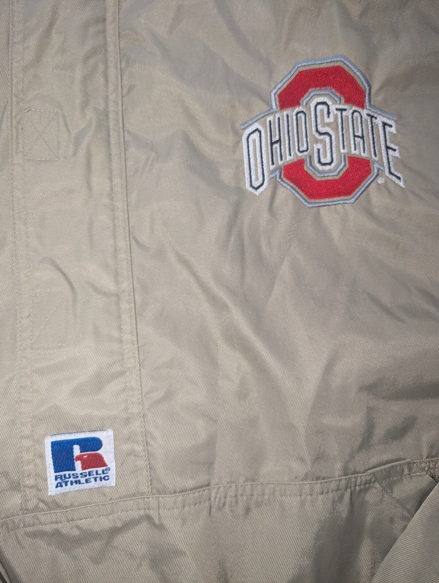 Ohio State グレー スウェット RUSSELL ATHLETIC Vintage Ohio State Football Russell Athletic Pullover Jacket