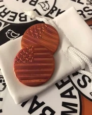 OLD GLORY!  Hand Made Custom Copper Golf Ball Marker!