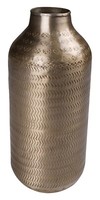 Deko-Vase Blumenvase Vase Tischvase Metall Goldgelb H 25 Cm