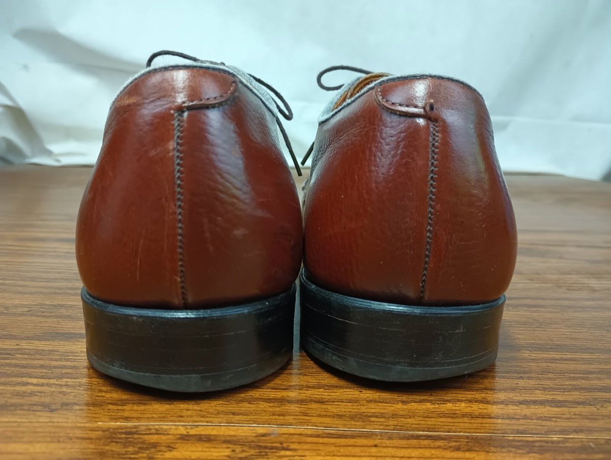 ET Wright mens dress shoes brown leather oxford 9.5 EE Wide Wright Austerity Oxfords - Men main image 2