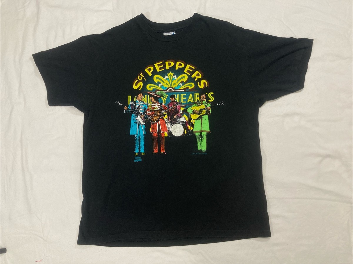 VTG 90s Beatles Sgt. Peppers Lonely Hearts Club T Shirt 25th VTG 90s Beatles Sgt. Peppers Lonely Hearts Club T Shirt 25th