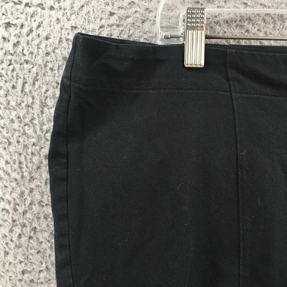 J.Jill Premium Bistretch Straight Leg Trouser Pants Womens 16 Black Mid Rise Zip - Image 3 of 4