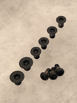 Black Scale, Pivot & Pocket Clip Screws for Spyderco Paramilitary 2 - Set of 9