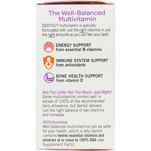Amazon.com: Geritol Multi-Vitamin Nutritional Support Tablets, 40 Count,... - Picture 7 of 9