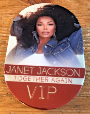 ジャネットジャクソン　コンサート　VIP Janet Jackson VIP Pass Laminate Ticket Souvenir Together Again