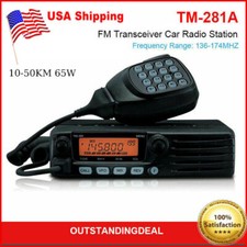 TM-281A 136-174MHZ FM Transceiver Mobile Radio Car Radio Station 10-50KM USA