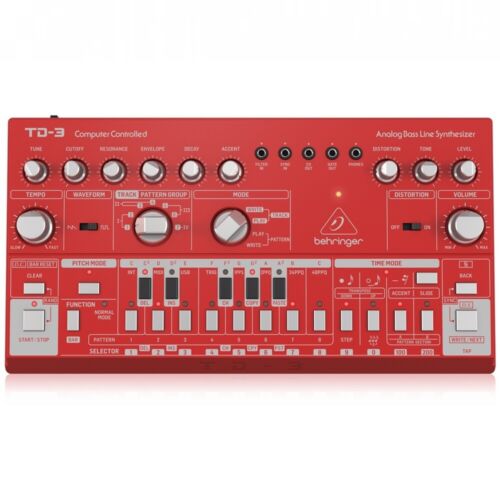 Behringer TD-3-RD Analog Bass Line Synthesizer - Red - Picture 1 of 3